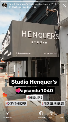 Henquer’s studio Barbería